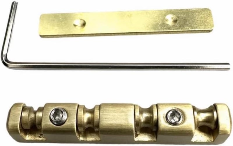 Kaynes 4 String Bass Roller Guitar Nut, Height Adjustable Brass Roller Nut Split Regulation Replacement Parts for Electric Bass 38 * 6MM - Image 3